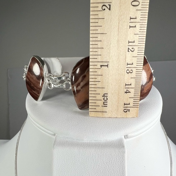 XL 925 Coconut Jasper Pendant & bracelet Set - Picture 6 of 7